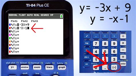 Press [5] to select the intersect option. . How to solve system of equations on ti84 plus ce